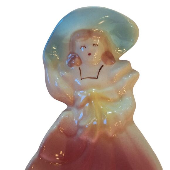 Shawnee Pottery Planters Vintage Pair of Southern Belles 1940s USA Hand Painted - Picture 6 of 16